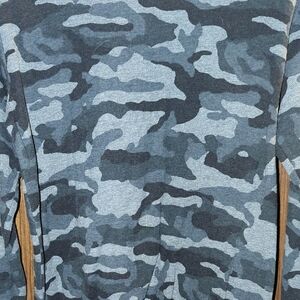 Boys Camo Knit Sweater - Gray/Black